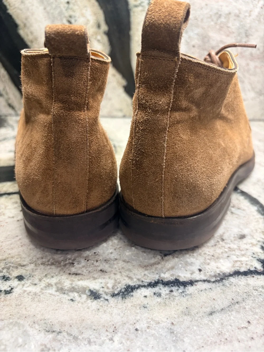 Di Bianco Suede Chukka Boots Brown Tan Made in Italy Men’s US 9